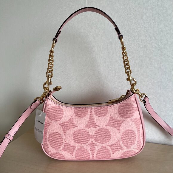 COACH Teri Shoulder Bag In Signature Canvas CAL51 - Picture 2 of 9